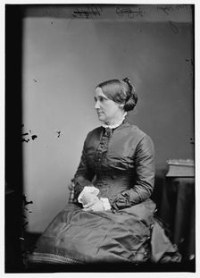 Mrs. R.B. Hayes, wife of President Hayes, between 1870 and 1880. Creator: Unknown