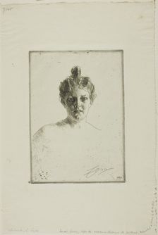 Mrs. Runeberg, 1900. Creator: Anders Leonard Zorn