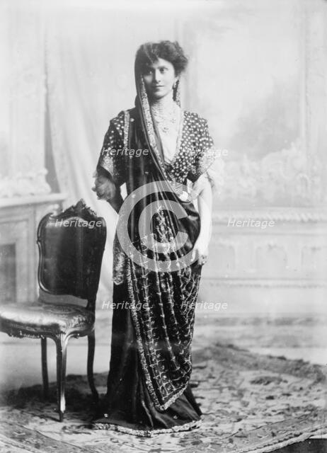 Mrs. Ratan Lata, standing, c1910. Creator: Bain News Service.