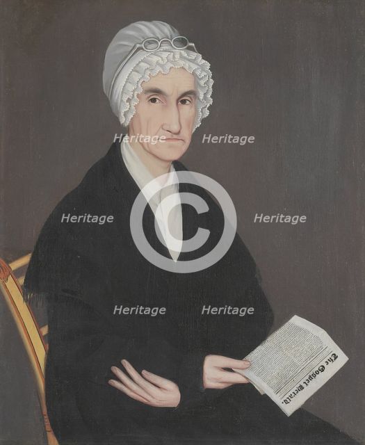 Mrs. Reuben Allerton (Lois Atherton), 1821/22. Creator: Ammi Phillips.
