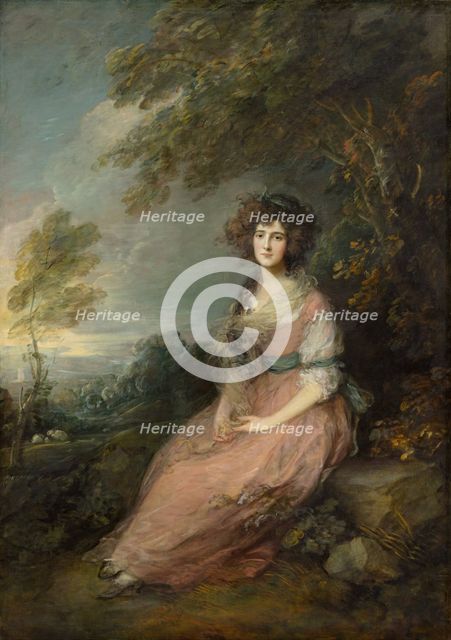 Mrs. Richard Brinsley Sheridan, 1785-1787. Creator: Thomas Gainsborough.