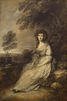 Mrs. Richard Brinsley Sheridan, 1787/1796. Creator: Gainsborough Dupont