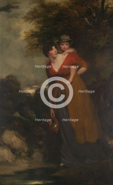 Mrs. Richard Brinsley Sheridan (Hester Jane Ogle, 1775/76-1817) and Her Son...). Creator: John Hoppner.