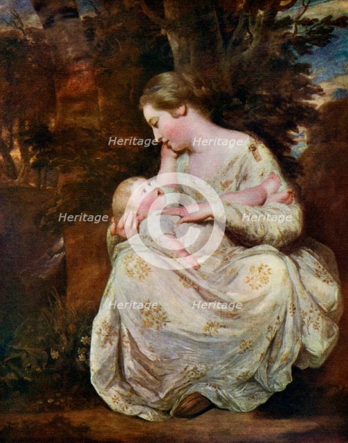'Mrs Richard Hoare and Child', 1763, (1912).Artist: Sir Joshua Reynolds