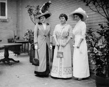 Mrs. Rob't Crain, Mrs. Norman E. Mack, Mrs. Tom Taggart, 1912. Creator: Bain News Service