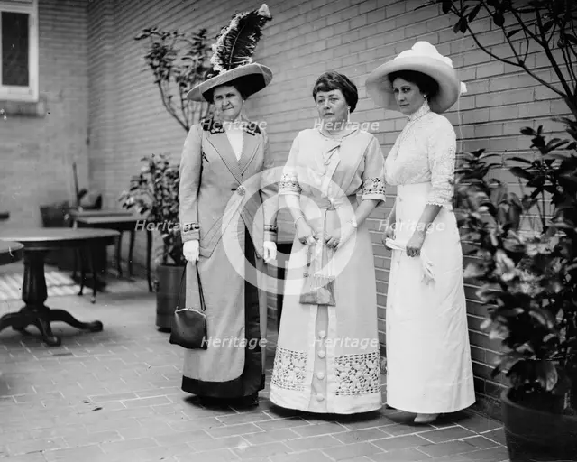 Mrs. Rob't Crain, Mrs. Norman E. Mack, Mrs. Tom Taggart, 1912. Creator: Bain News Service.