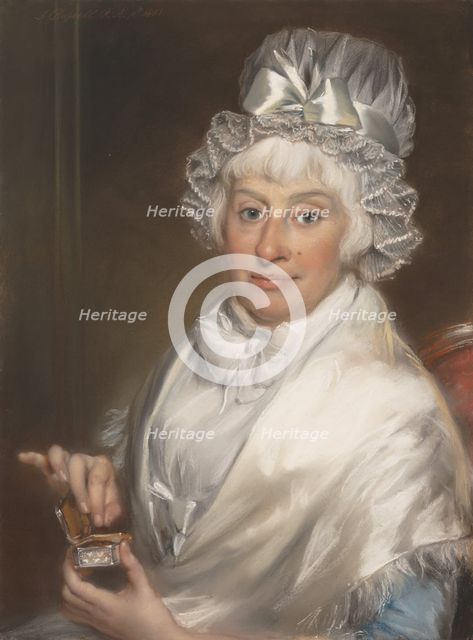 Mrs. Robert Shurlock Sr. (Ann Manwaring), 1801. Creator: John Russell.