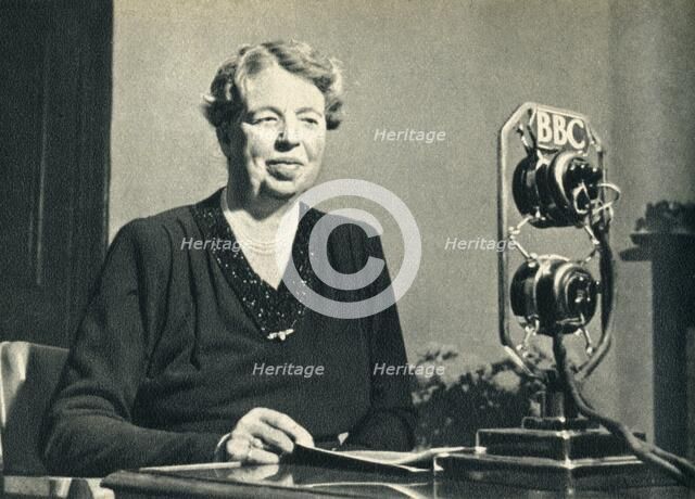 'Mrs. Roosevelt came to see for herself the women of Britain at war', 1942. Creator: Unknown.