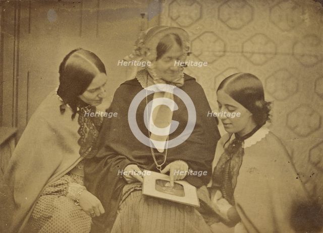 Mrs. Stanley Percival and daughters, about 1860-1875. Creator: Unknown.