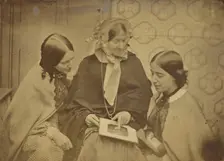 Mrs. Stanley Percival and daughters, about 1860-1875. Creator: Unknown
