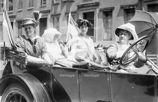 Mrs. Sus. Fitzgerald, Emma Bugby, Maggie Murphy, Mrs. H.S. Blatch, 1913. Creator: Bain News Service.