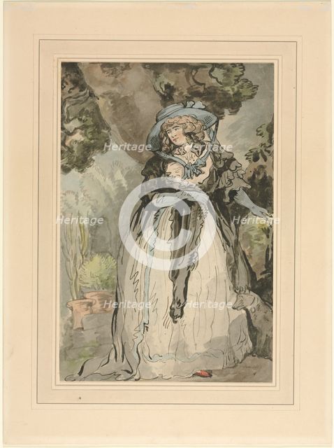 Mrs. Samuel Howitt, 1700s. Creator: George Murgatroyd Woodward (British, 1760-1809).