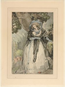 Mrs. Samuel Howitt, 1700s. Creator: George Murgatroyd Woodward (British, 1760-1809)