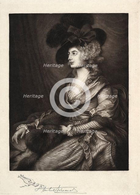 Mrs. Sarah Siddons, 19th-20th century. Creator: Samuel Arlent-Edwards (American, 1862-1938).