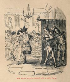 Mrs Sextus consoles herself with a Little Party 1852. Artist: John Leech