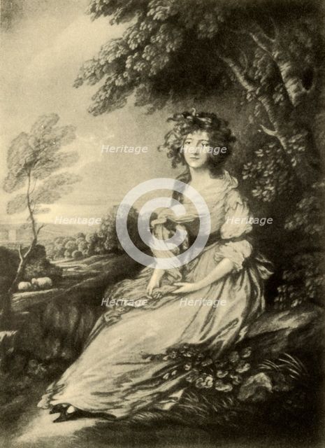 'Mrs. Sheridan', c1785, (1942). Creator: Gainsborough Dupont.