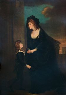 Mrs. Siddons and Her Son in the Tragedy of Isabella, 1784, (1935). Artist: William Hamilton