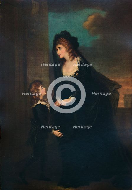'Mrs. Siddons and Her Son in the Tragedy of Isabella, 1784, (1935). Artist: William Hamilton.