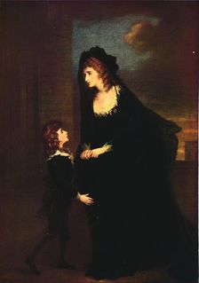 Mrs. Siddons and her Son in the Tragedy of Isabella 1784. Artist: William Hamilton