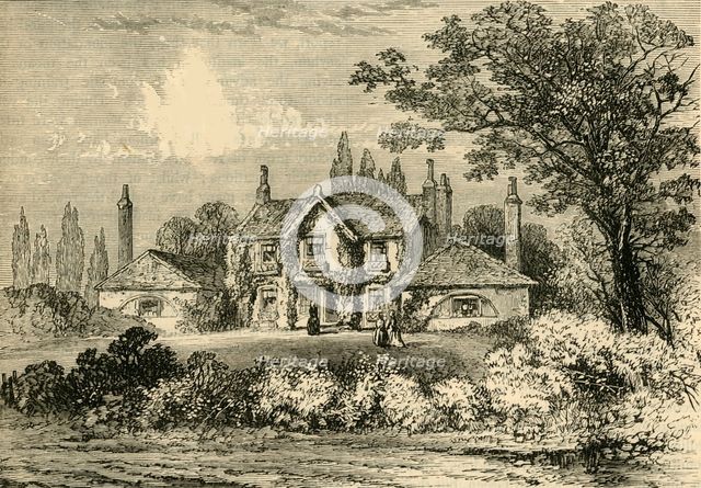 'Mrs Siddons' House at Westbourne Green, 1800', (c1876). Creator: Unknown.