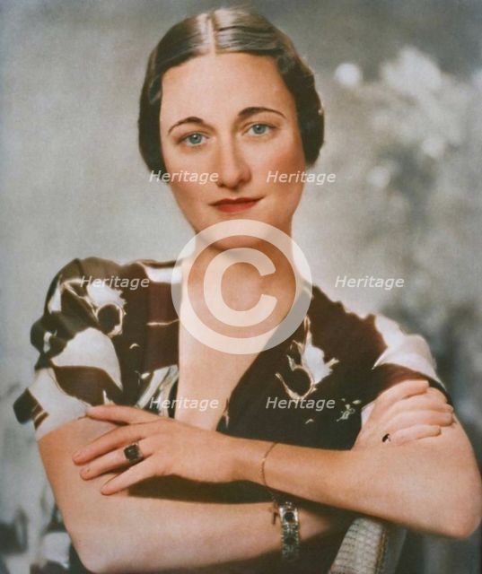 'Mrs Simpson: A Studio Portrait', 1937. Creator: Unknown.