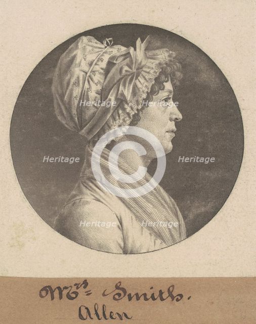 Mrs. Smith, 1801. Creator: Charles Balthazar Julien Févret de Saint-Mémin.