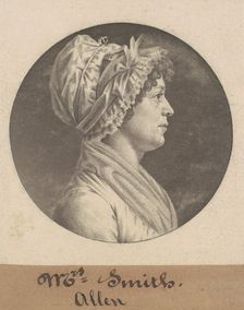 Mrs. Smith, 1801. Creator: Charles Balthazar Julien Févret de Saint-Mémin