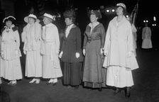 Mrs. T. Hitchcock, Lota Robinson, Mrs. Roosevelt & Miss Alexander, between c1915 and c1920. Creator: Bain News Service