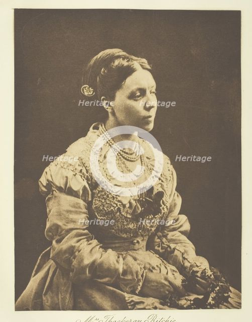 Mrs. Thackeray Ritchie, 1870, printed c. 1893. Creator: Julia Margaret Cameron.