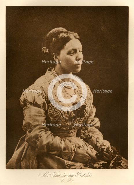 Mrs Thackeray Ritchie (from life), c1867.  Creator: Julia Margaret Cameron.