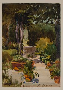Mrs. Thayer's Garden, Massachusetts, c1885. Creator: John Singer Sargent