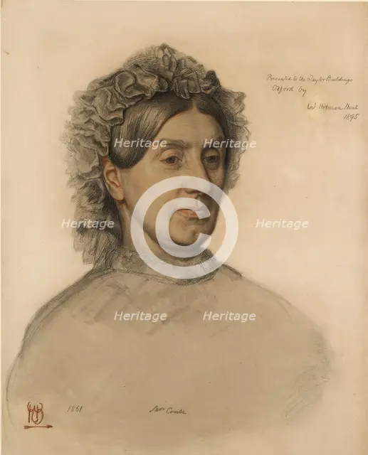Mrs Thomas Combe (1806-1893), 19th century. Artist: William Holman Hunt.