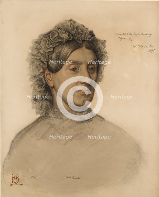 Mrs Thomas Combe (1806-1893), 19th century. Artist: William Holman Hunt.
