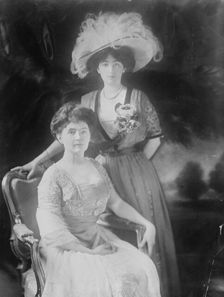 Mrs. Thos. Walsh and Mrs. McLean, her daughter, 1910. Creator: Bain News Service