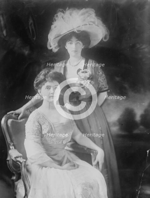 Mrs. Thos. Walsh and Mrs. McLean, her daughter, 1910. Creator: Bain News Service.