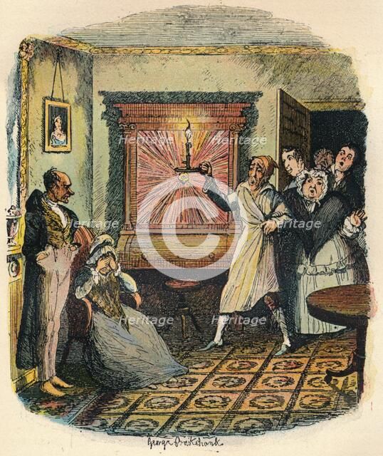 'Mrs. Tibbs and Mr. Evenson', c1900. Artist: George Cruikshank.