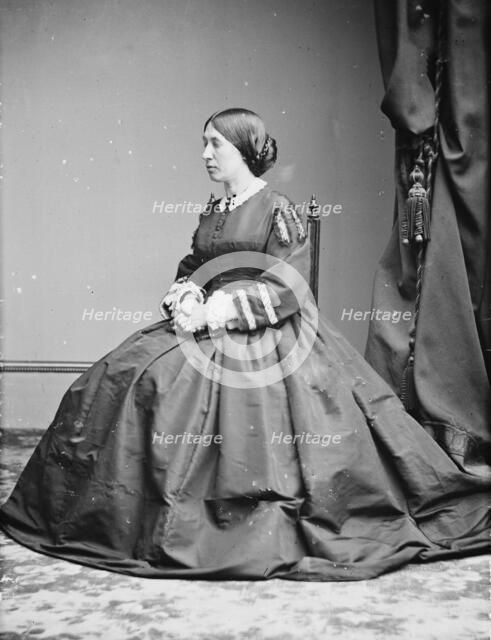 Mrs. U.S. Grant, between 1855 and 1865. Creator: Unknown.
