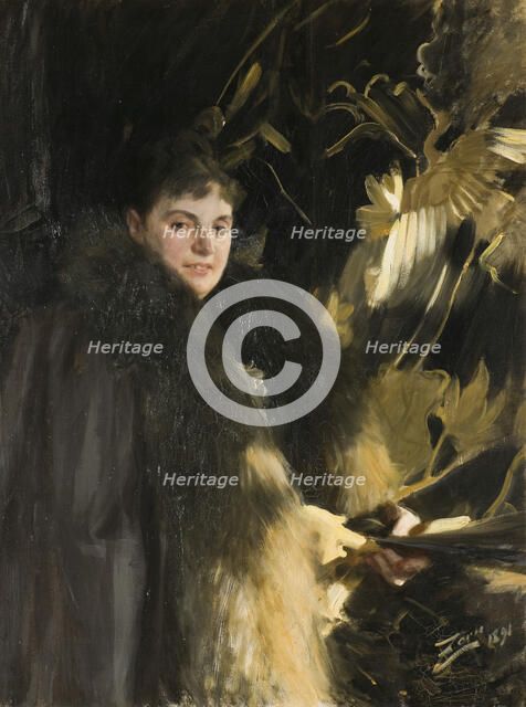 Mrs Veronica Heiss, 1891. Creator: Anders Leonard Zorn.
