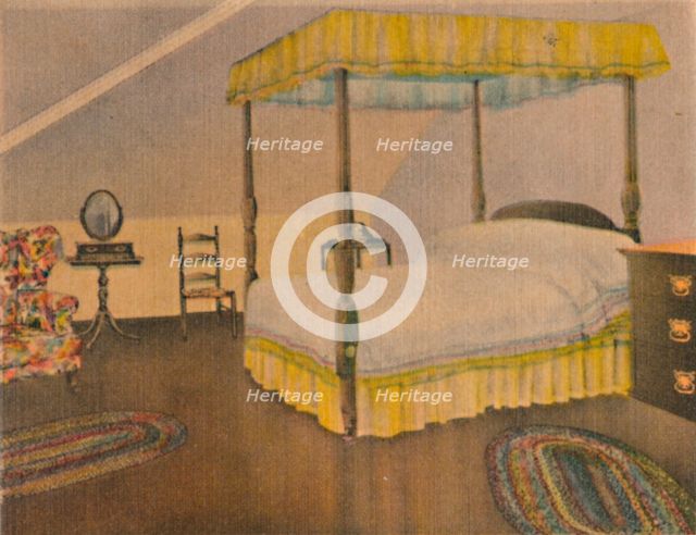 'Mrs. Washington's Bedroom', 1946. Artist: Unknown.