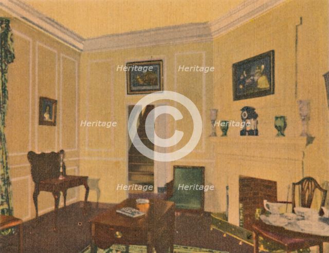 'Mrs. Washington's Sitting Room', 1946. Artist: Unknown.