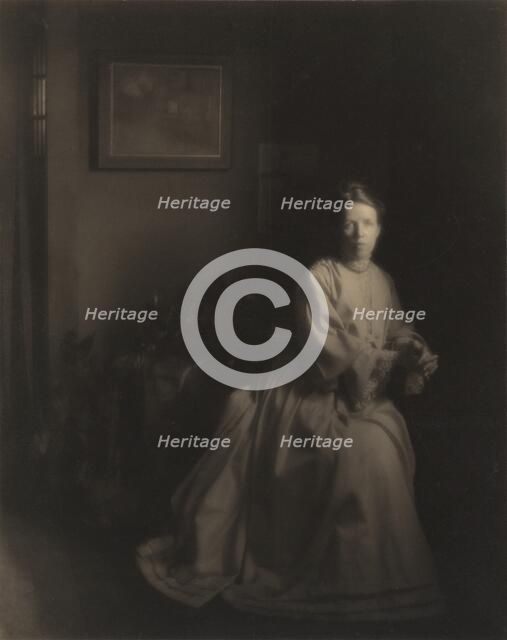 Mrs. White - In the Studio, 1907, printed c. 1920s. Creator: Clarence H White.