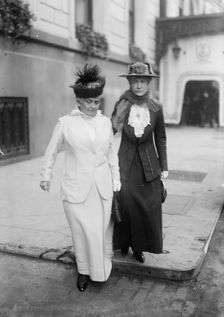 Mrs. Wilkins, Mrs. Aug. Belmont, between c1915 and c1920. Creator: Bain News Service