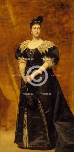 Mrs. William Astor (Caroline Webster Schermerhorn, 1831-1908), 1890. Creator: Charles Emile Auguste Carolus-Duran.