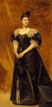 Mrs. William Astor (Caroline Webster Schermerhorn, 1831-1908), 1890. Creator: Charles Emile Auguste Carolus-Duran