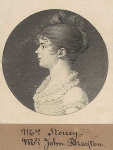Mrs. William Drayton, 1809. Creator: Charles Balthazar Julien Févret de Saint-Mémin