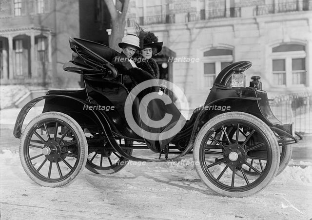 Mrs. William E. Borah with Mrs. T.T. Asbury In Auto, 1912. Creator: Harris & Ewing.