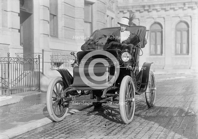 Mrs. William E. Borah In Auto, 1912. Creator: Harris & Ewing.