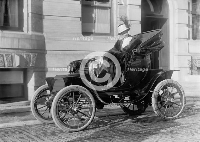 Mrs. William E. Borah In Auto, 1912. Creator: Harris & Ewing.