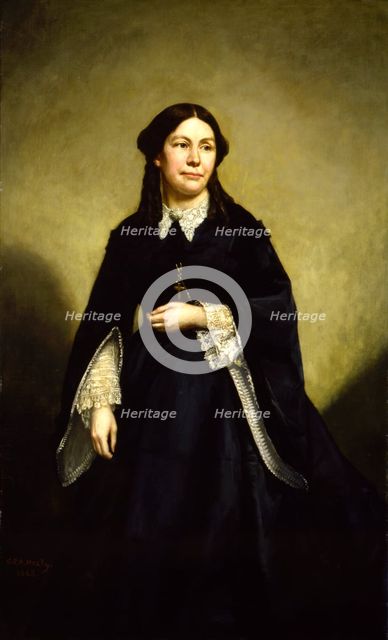 Mrs. William Tecumseh Sherman, 1868. Creator: George Peter Alexander Healy.