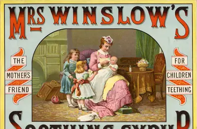 Mrs Winslow’s Soothing Syrup, 19th century. Artist: Unknown